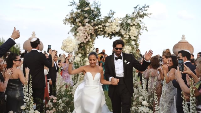 Jewish wedding film at Villa Miani in Rome
